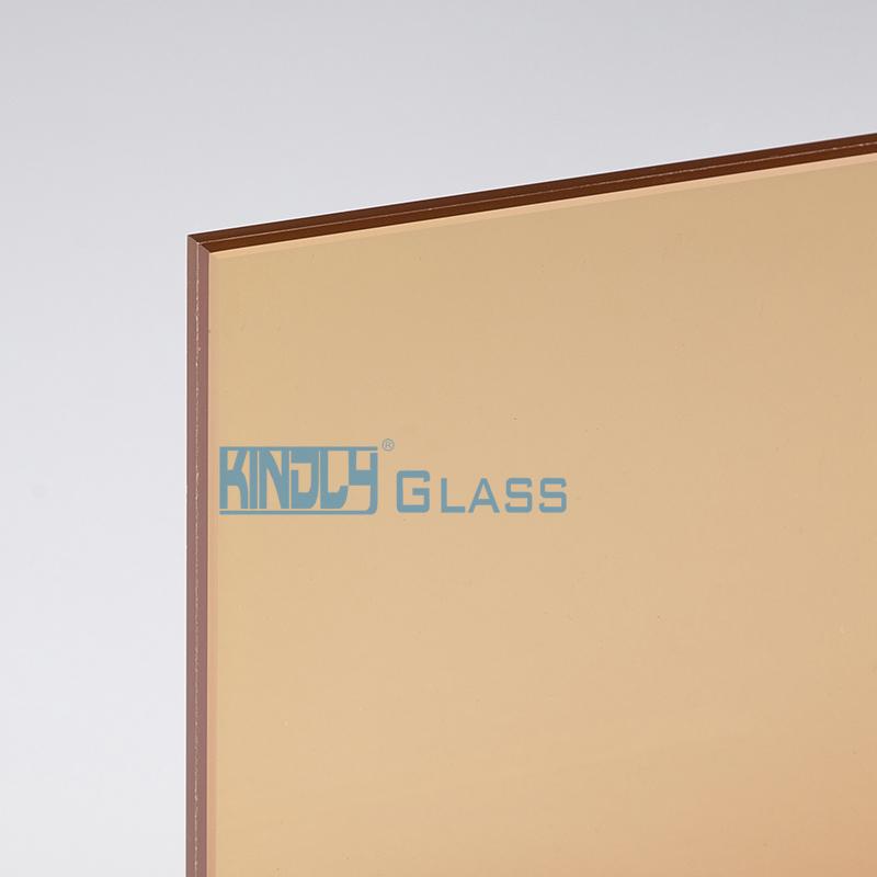 Orange Red PVB Clear Laminated Glass
